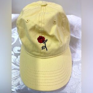 Yellow Disney Beauty and the beast cap rose